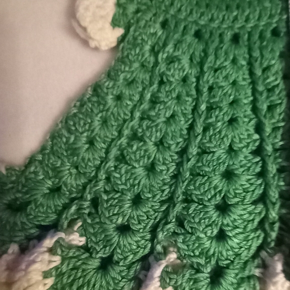 Kitchen 1950s Crochet Hot Mats Panties Bloomers Dress Basket vintage 5 pcs - Picture 6 of 10